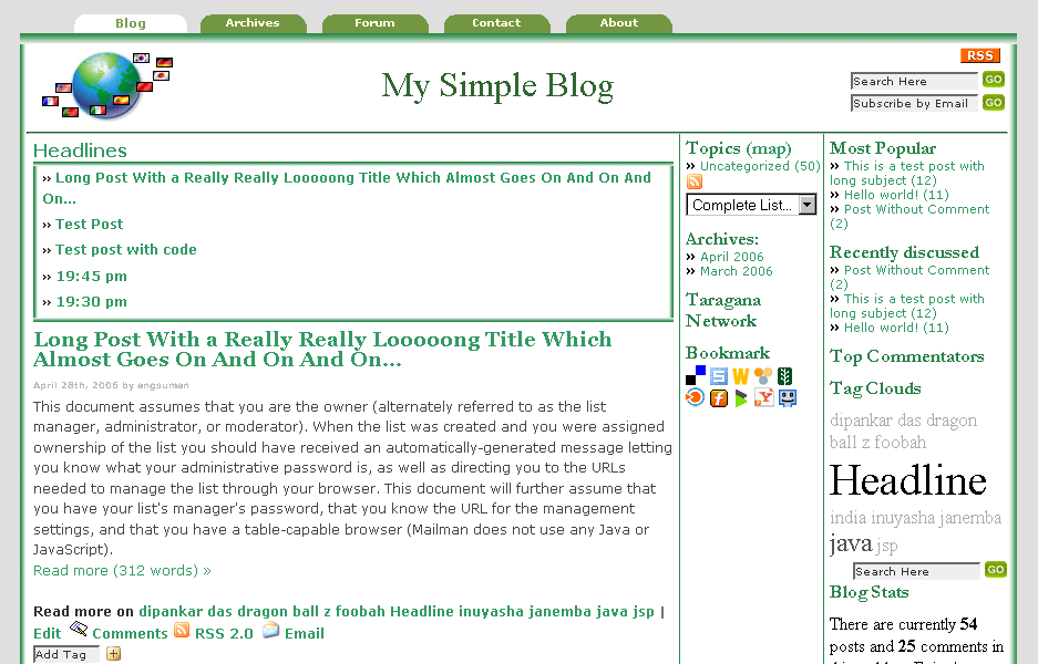 Blog Template Preview
