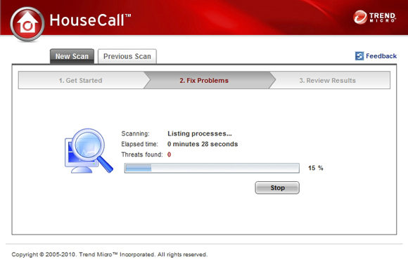 house call free online virus scan