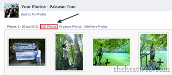 Facebook Photo Album - Edit Photos